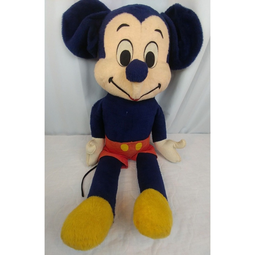 Vintage Walt Disney Mickey Mouse Characters California Stuffed Toys 39" Huge!!